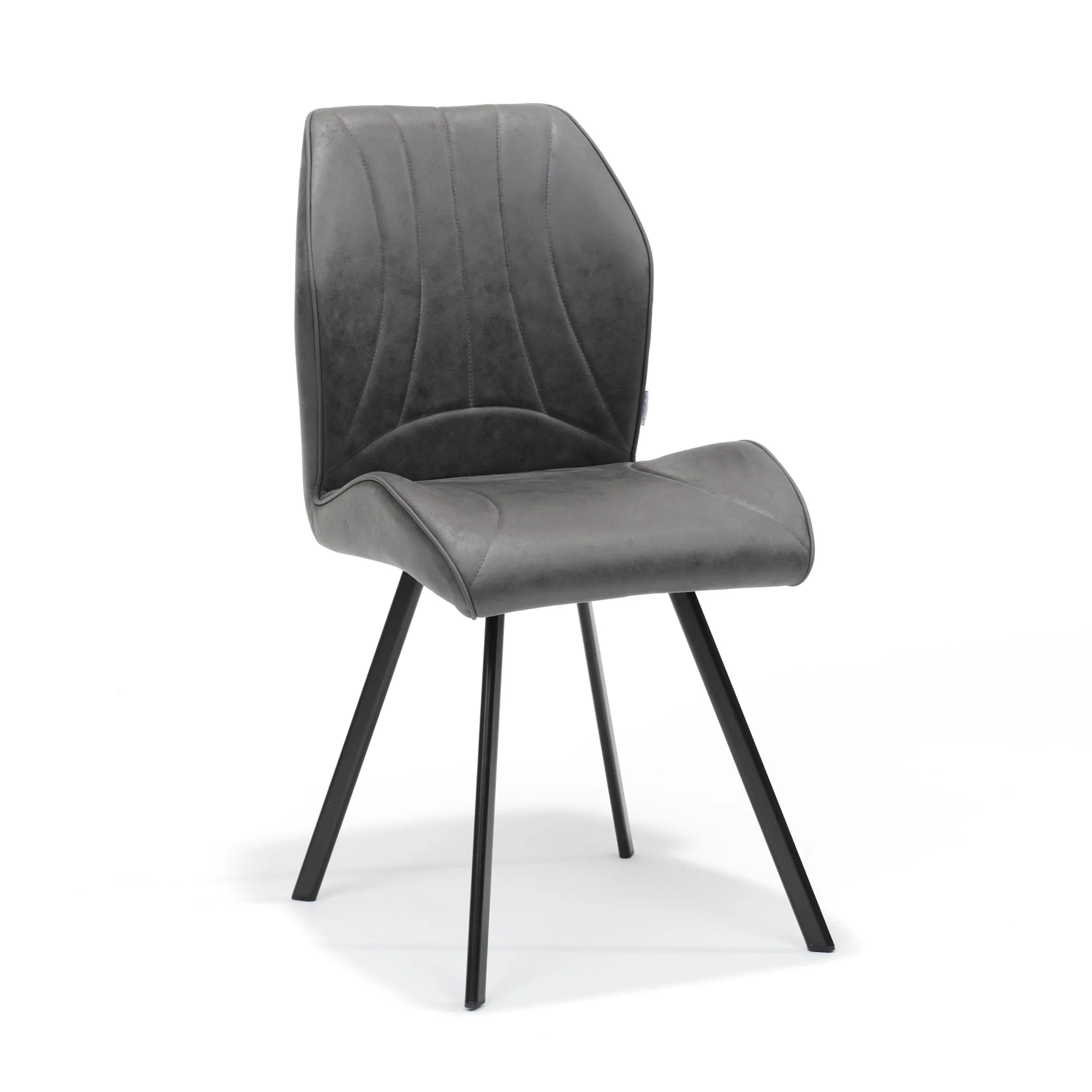 Eetkamerstoelen^Huisenthuis Stoel Brenda – Set van 4 Antraciet