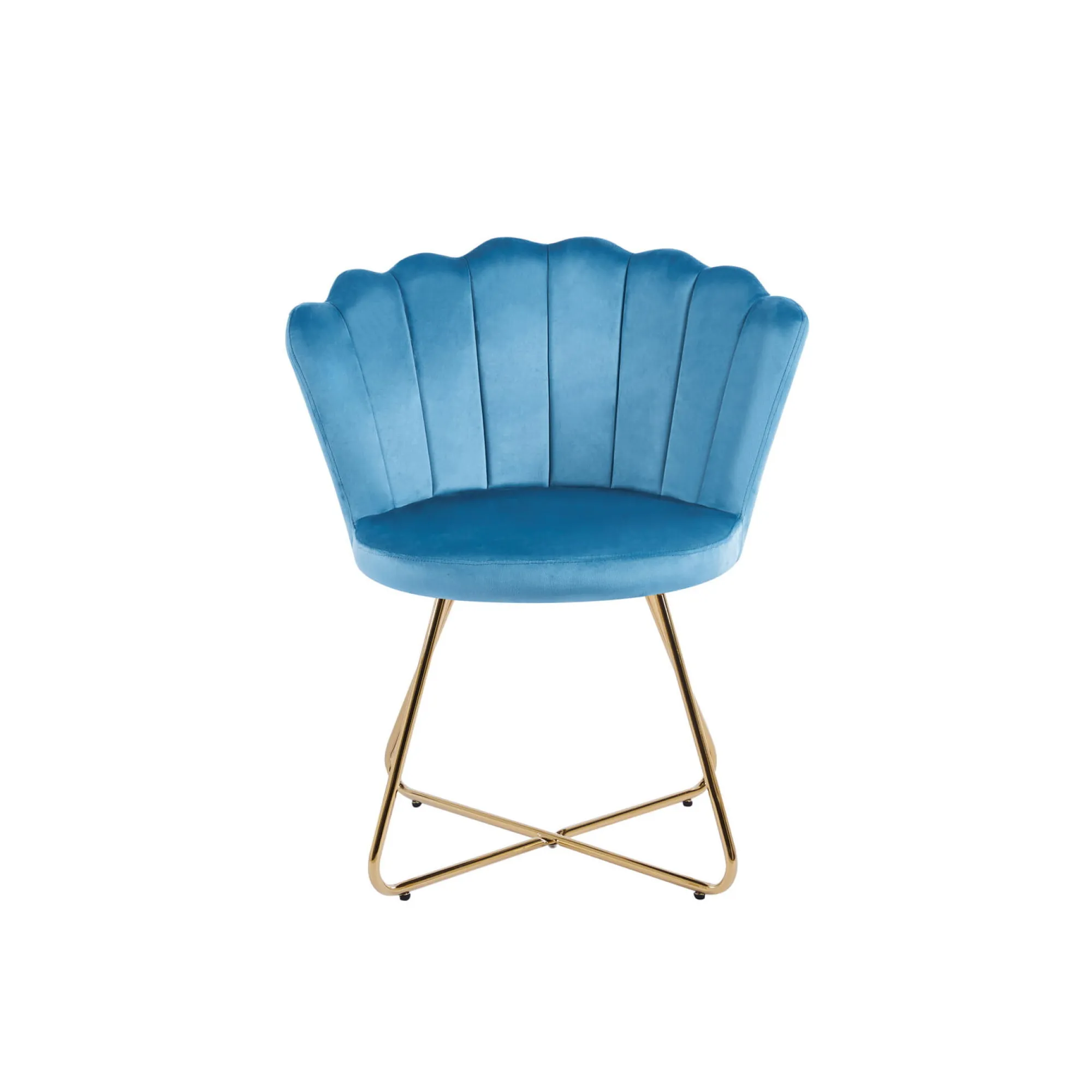 Eetkamerstoelen^Huisenthuis Stoel Chanelle – Set van 2 Blauw