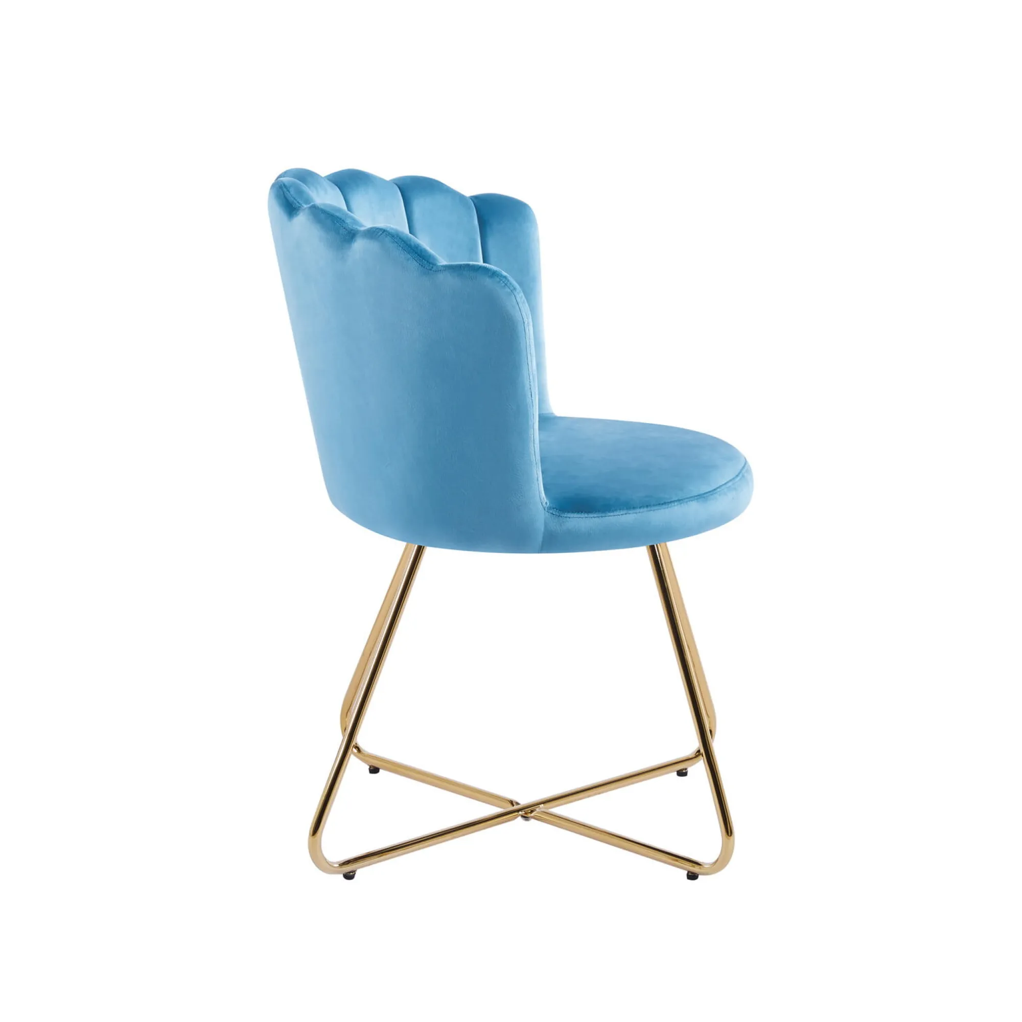 Eetkamerstoelen^Huisenthuis Stoel Chanelle – Set van 2 Blauw