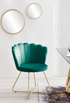 Eetkamerstoelen^Huisenthuis Stoel Chanelle – Set van 2 Groen