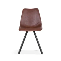 Eetkamerstoelen^Huisenthuis Stoel Collin – Set van 2 Bruin