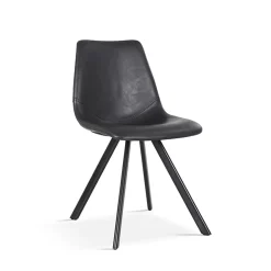 Eetkamerstoelen^Huisenthuis Stoel Collin – Set van 2 Zwart