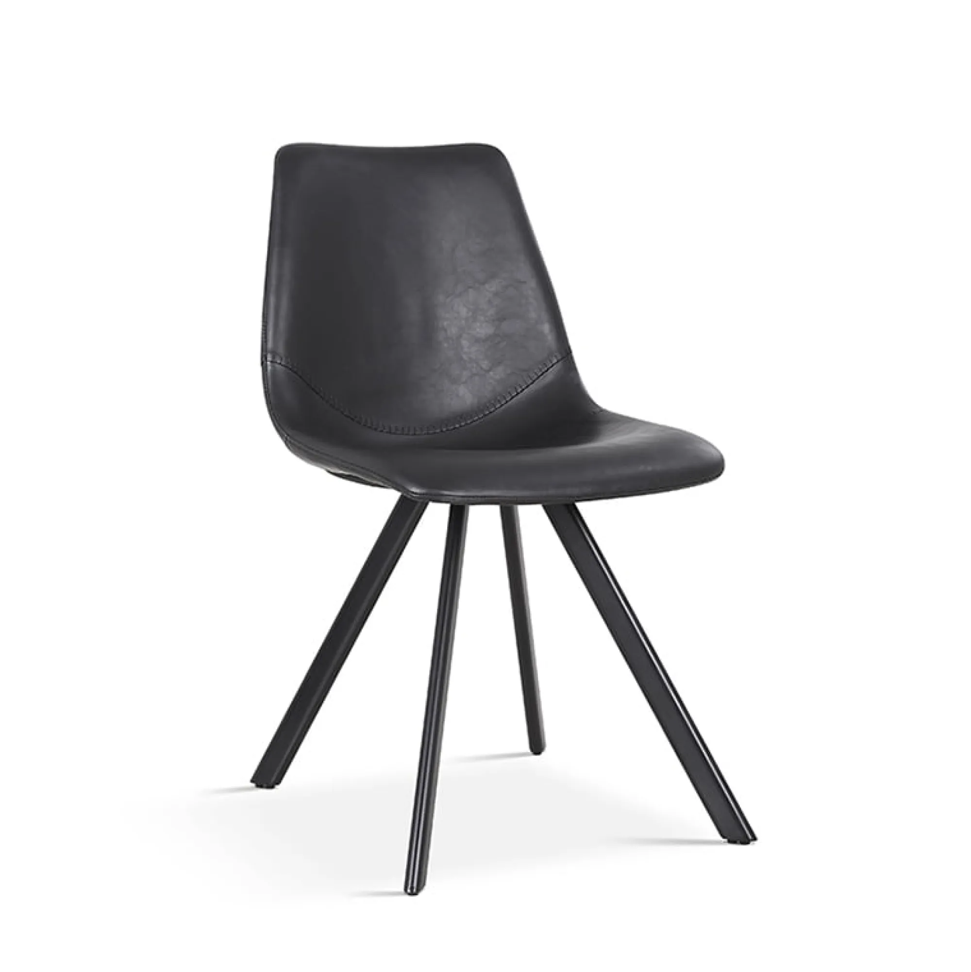 Eetkamerstoelen^Huisenthuis Stoel Collin – Set van 2 Zwart