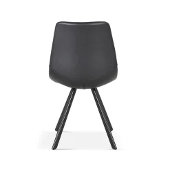 Eetkamerstoelen^Huisenthuis Stoel Collin – Set van 2 Zwart