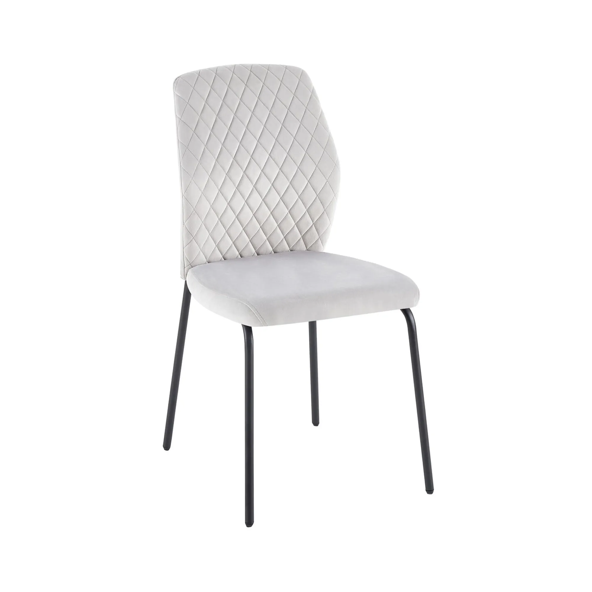 Eetkamerstoelen^Huisenthuis Stoel Dagmar – Set van 2 Lichtgrijs