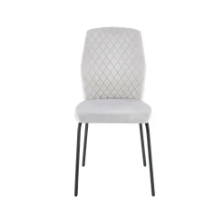 Eetkamerstoelen^Huisenthuis Stoel Dagmar – Set van 2 Lichtgrijs
