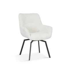 Eetkamerstoelen^Huisenthuis Stoel Denise Teddy Ecru