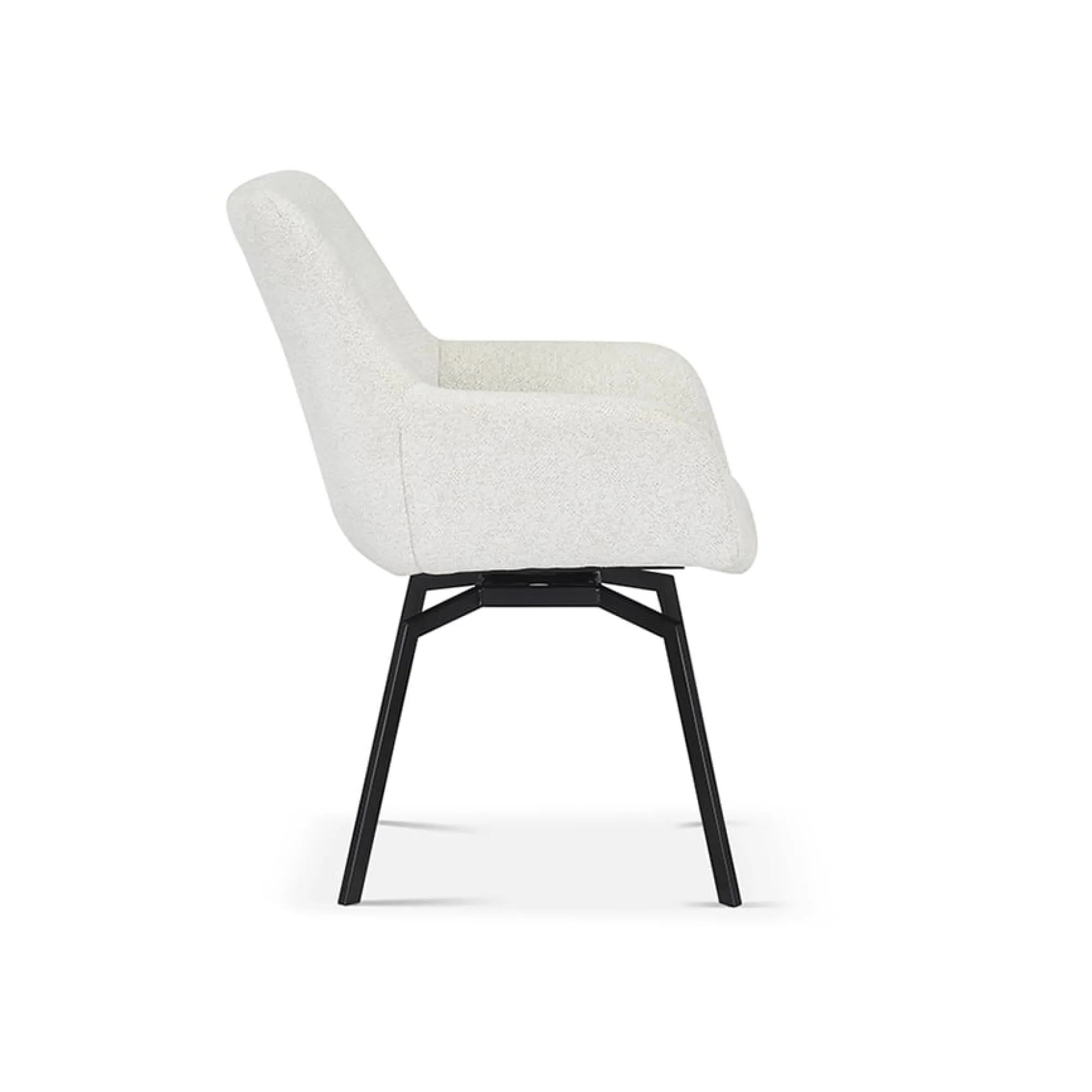 Eetkamerstoelen^Huisenthuis Stoel Denise Teddy Ecru