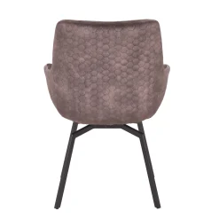 Eetkamerstoelen^Huisenthuis Stoel Denise Taupe