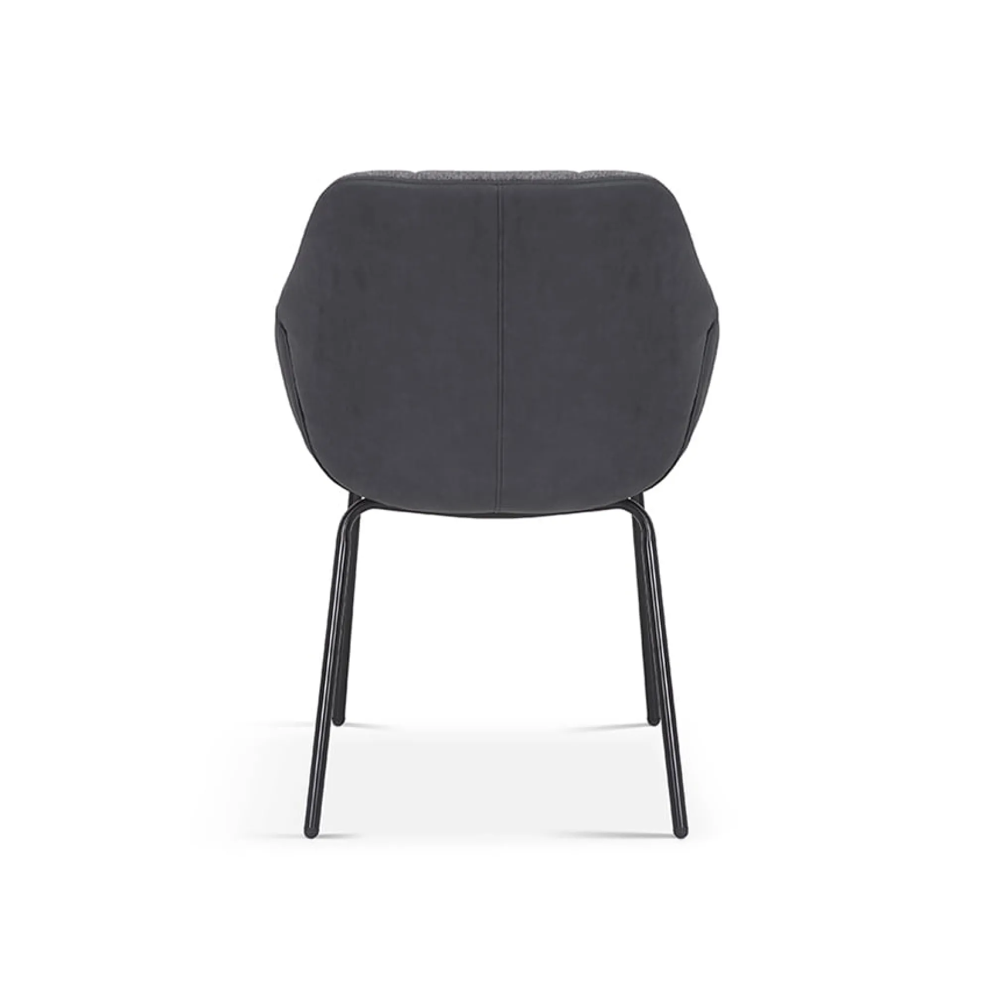 Eetkamerstoelen^Huisenthuis Stoel Dundee Grijs-Donkergrijs – Set van 2 Donkergrijs, Grijs