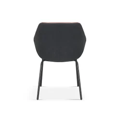 Eetkamerstoelen^Huisenthuis Stoel Dundee Roze-Donkergrijs – Set van 2 Donkergrijs, Roze