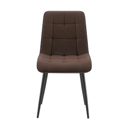 Eetkamerstoelen^Huisenthuis Stoel Fons Donkerbruin – Set van 4