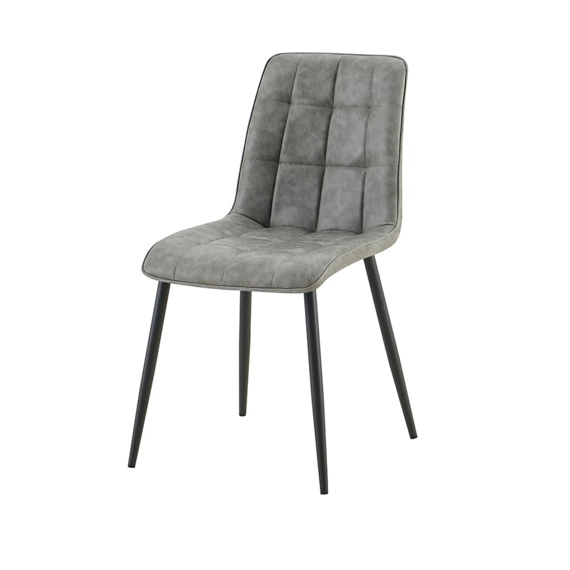 Eetkamerstoelen^Huisenthuis Stoel Fons Grijs – Set van 4