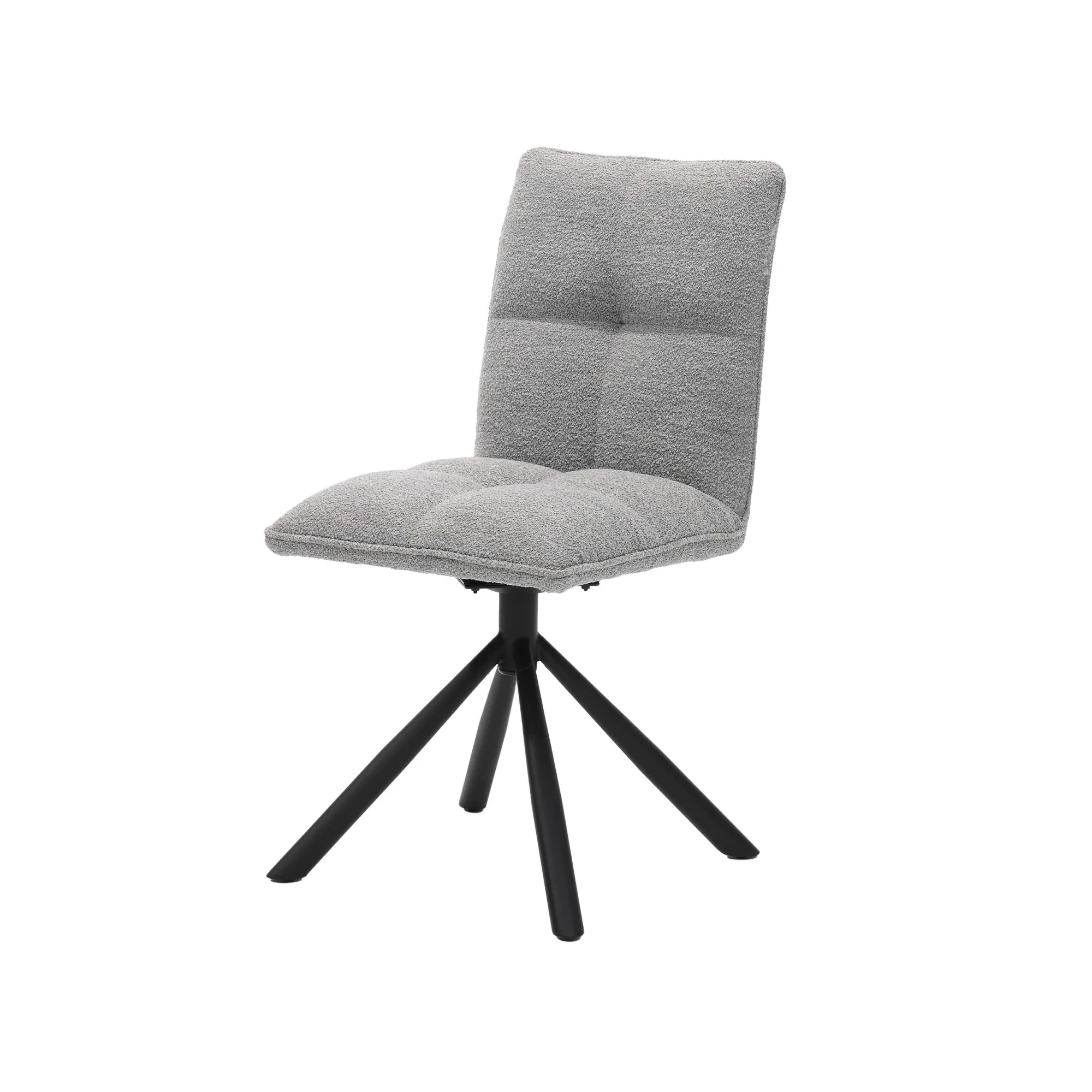 Eetkamerstoelen^Huisenthuis Stoel Gilles Stof – Set van 4 Steel