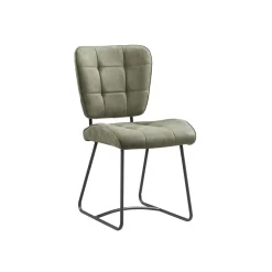 Eetkamerstoelen^Huisenthuis Stoel Henry Stof – Set van 2 Groen