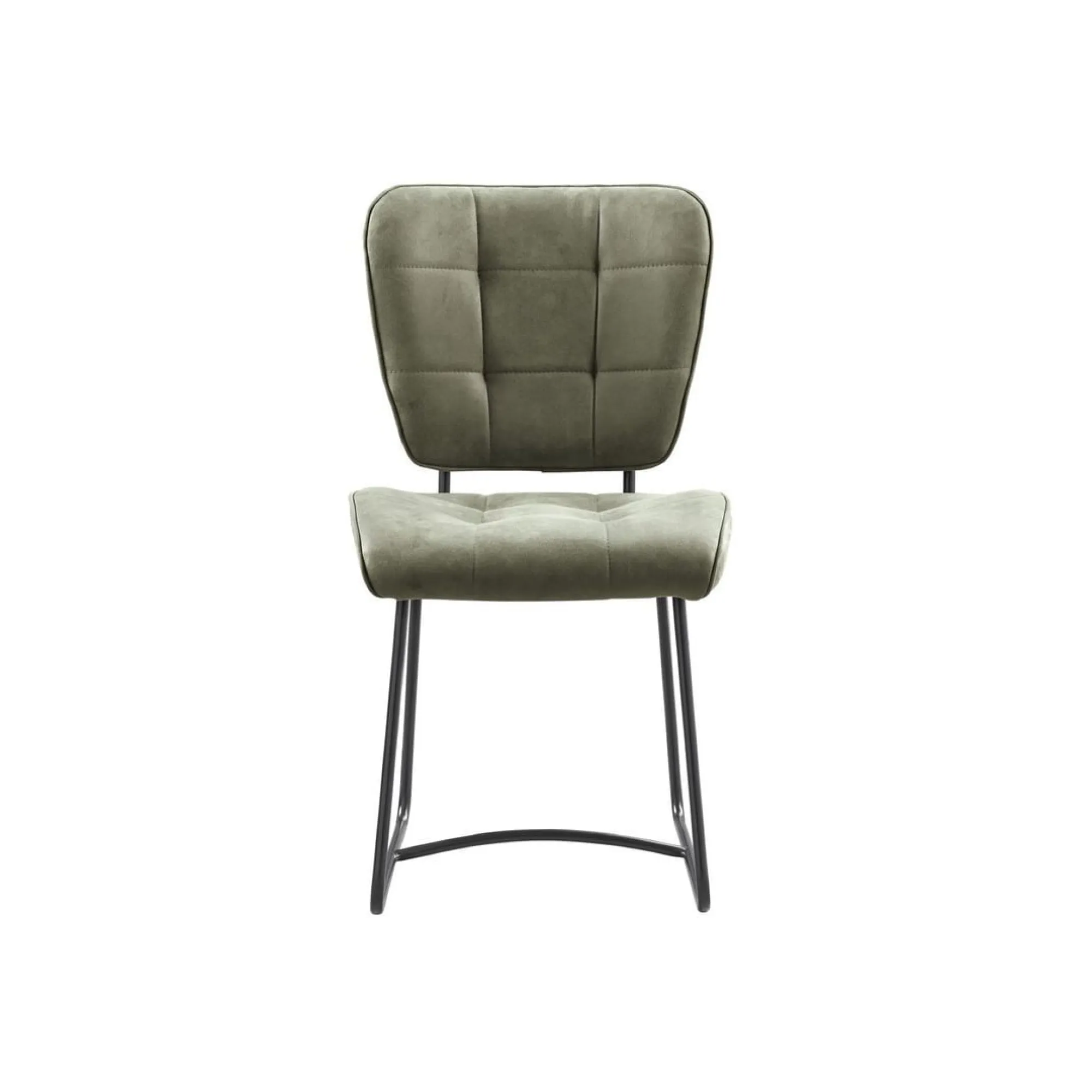 Eetkamerstoelen^Huisenthuis Stoel Henry Stof – Set van 2 Groen
