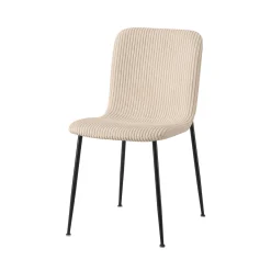 Eetkamerstoelen^Huisenthuis Stoel James Beige Ribstof – Set van 2