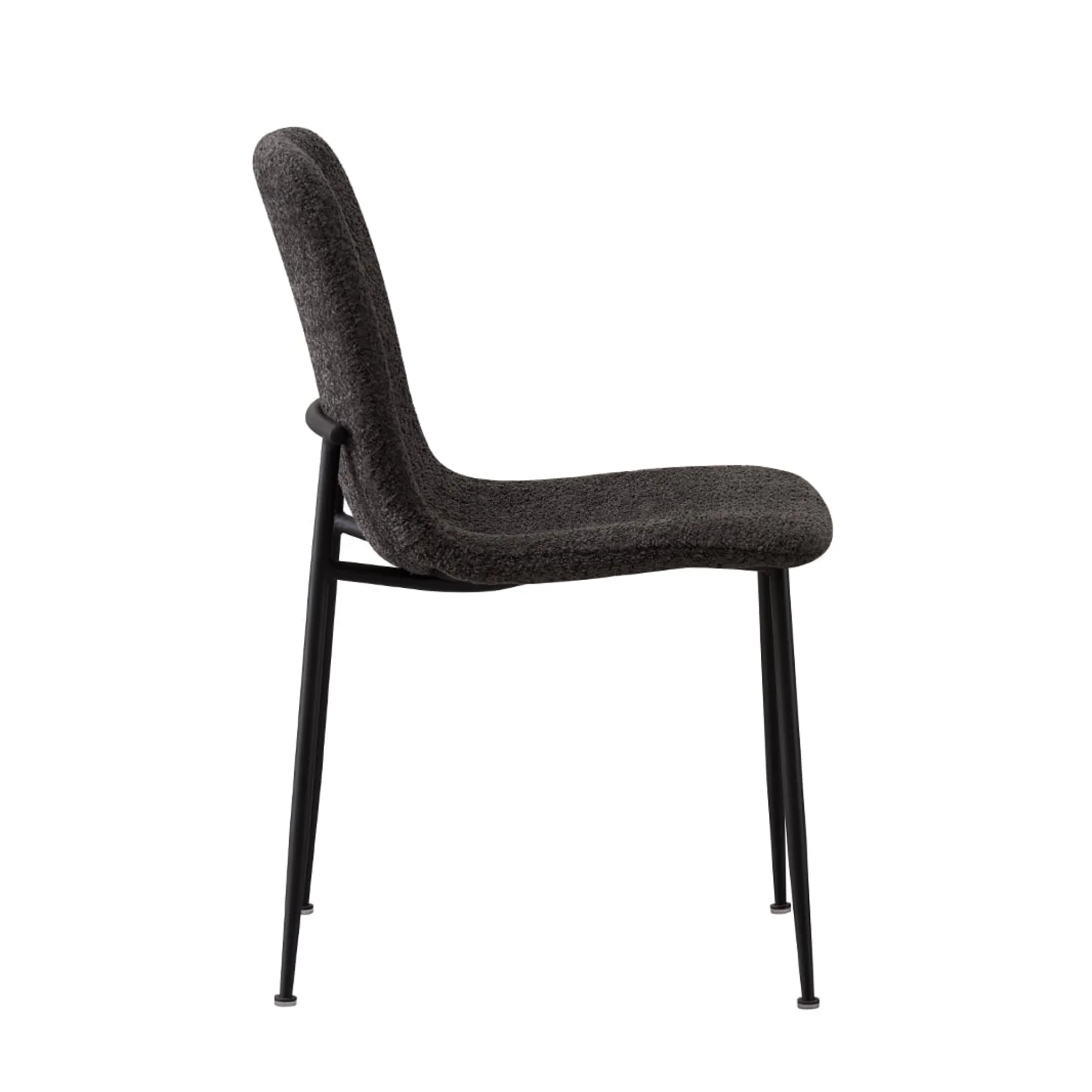 Eetkamerstoelen^Huisenthuis Stoel James Bouclé – Set van 2 Grijs