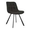 Eetkamerstoelen^Huisenthuis Stoel Johanna Donkergrijs – Set van 2