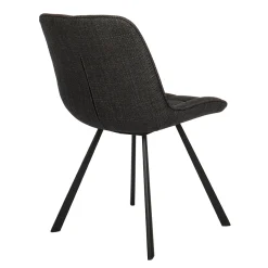 Eetkamerstoelen^Huisenthuis Stoel Johanna Donkergrijs – Set van 2