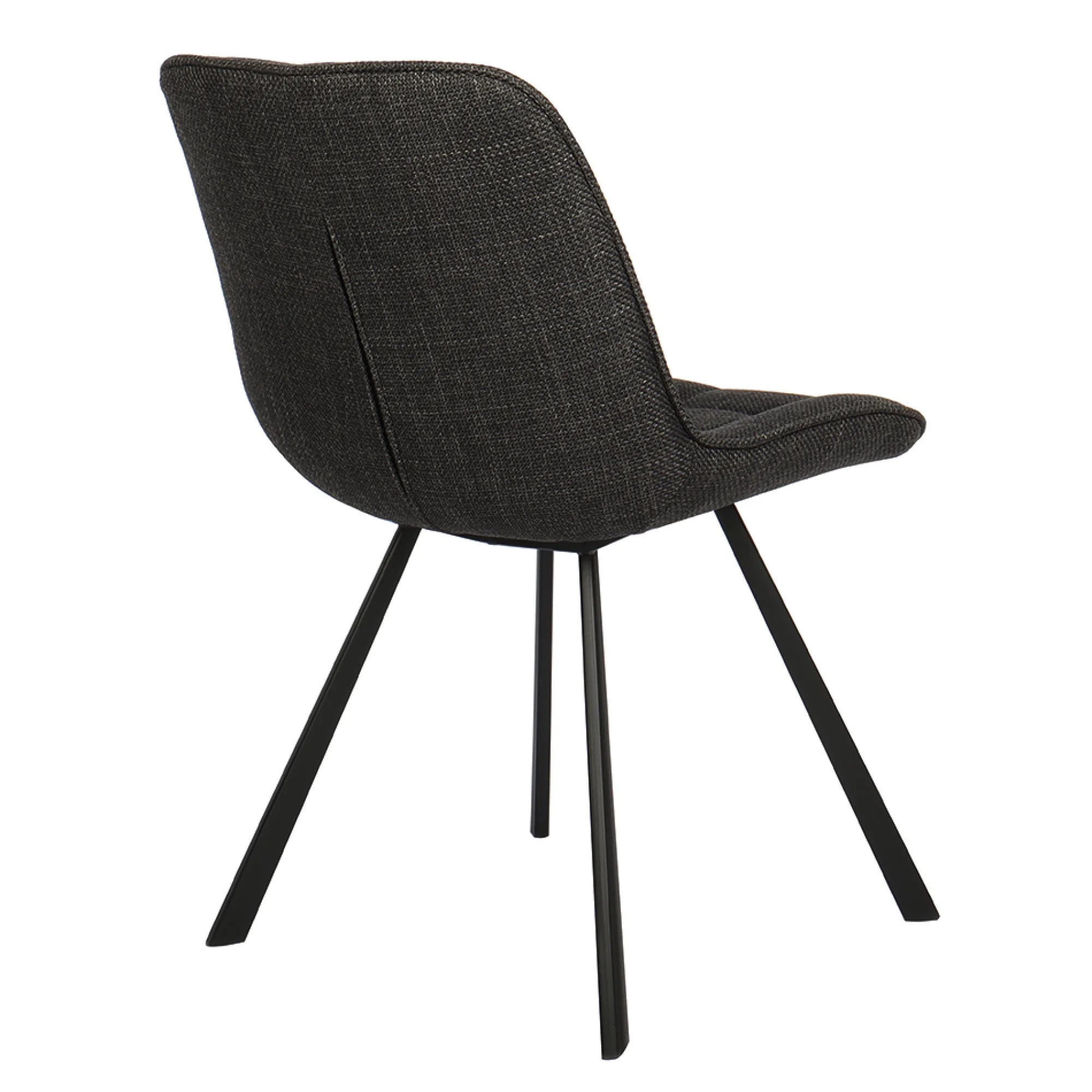Eetkamerstoelen^Huisenthuis Stoel Johanna Donkergrijs – Set van 2