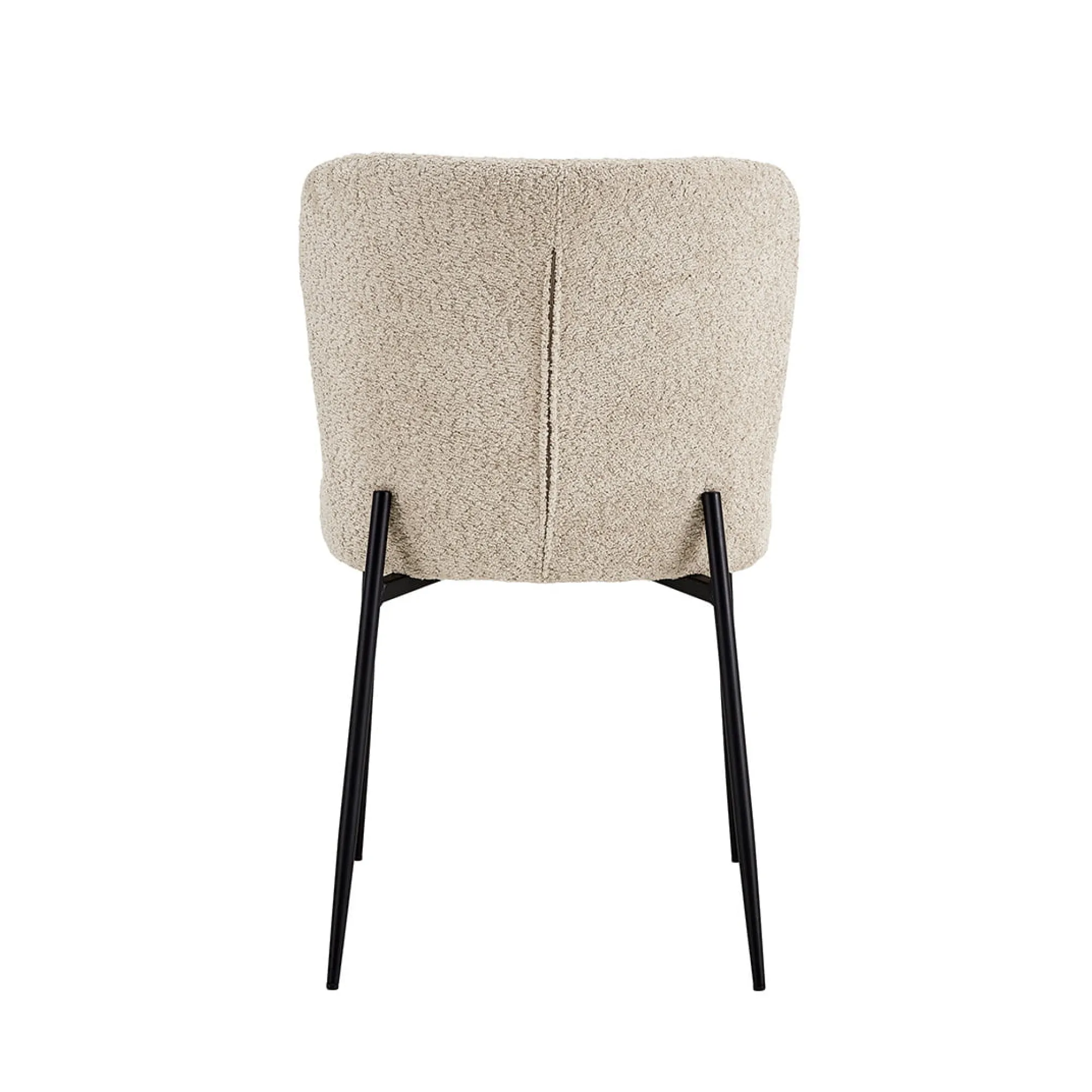 Eetkamerstoelen^Huisenthuis Stoel Jolie Bouclé – Set van 2 Beige