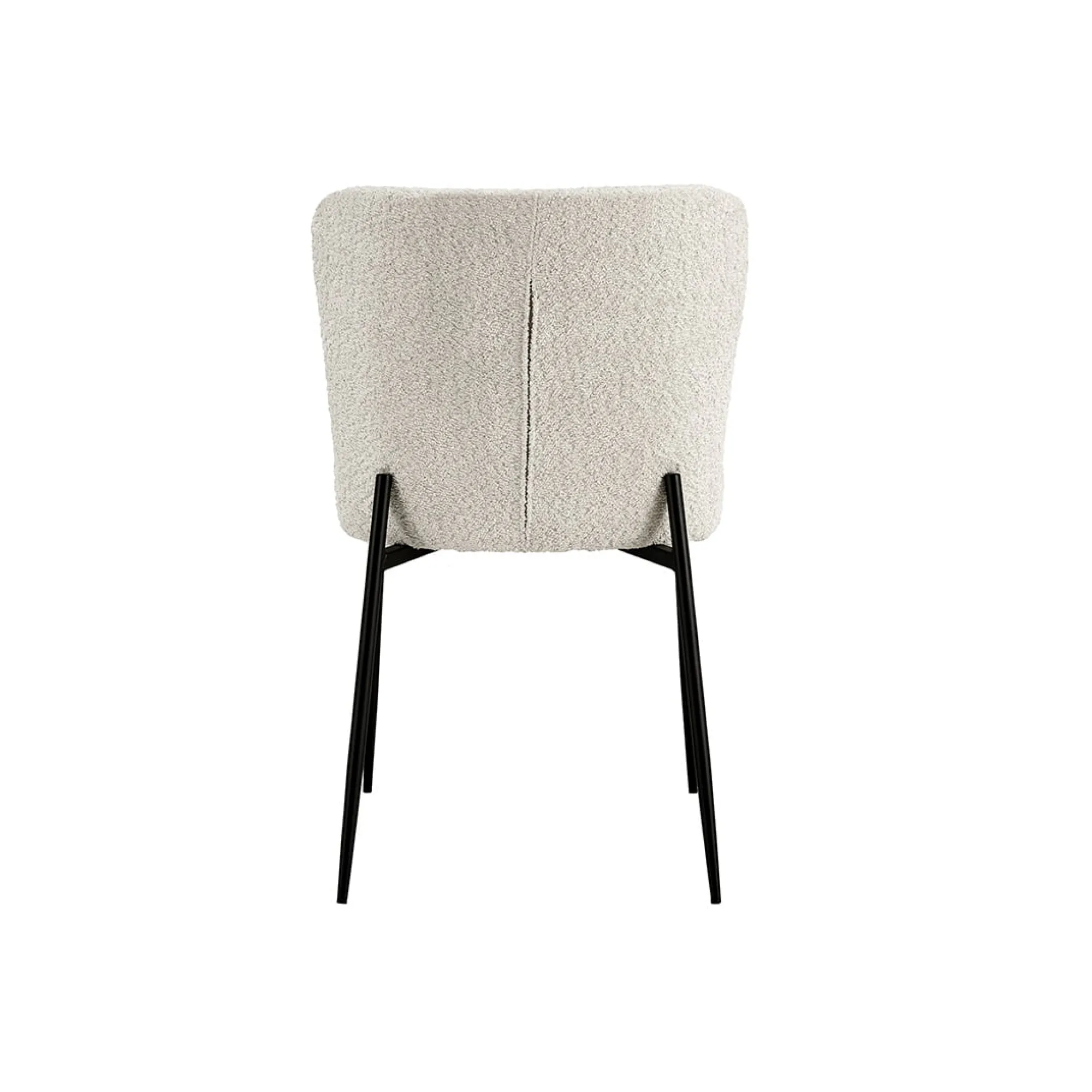 Eetkamerstoelen^Huisenthuis Stoel Jolie Bouclé – Set van 2 Ecru