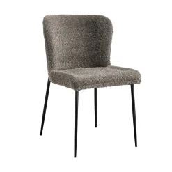 Eetkamerstoelen^Huisenthuis Stoel Jolie Bouclé – Set van 2 Zand