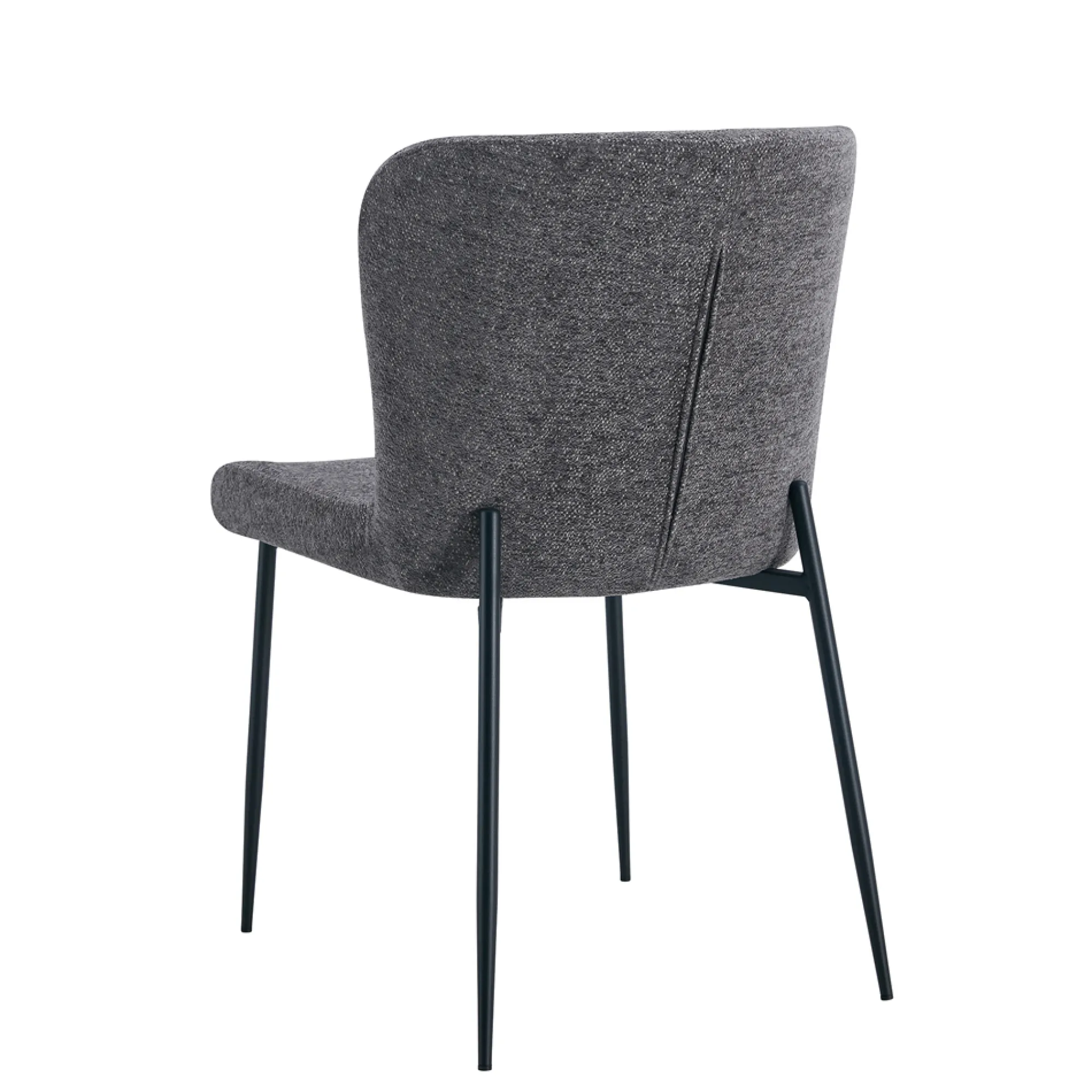 Eetkamerstoelen^Huisenthuis Stoel Jolie Donkergrijs – Set van 2
