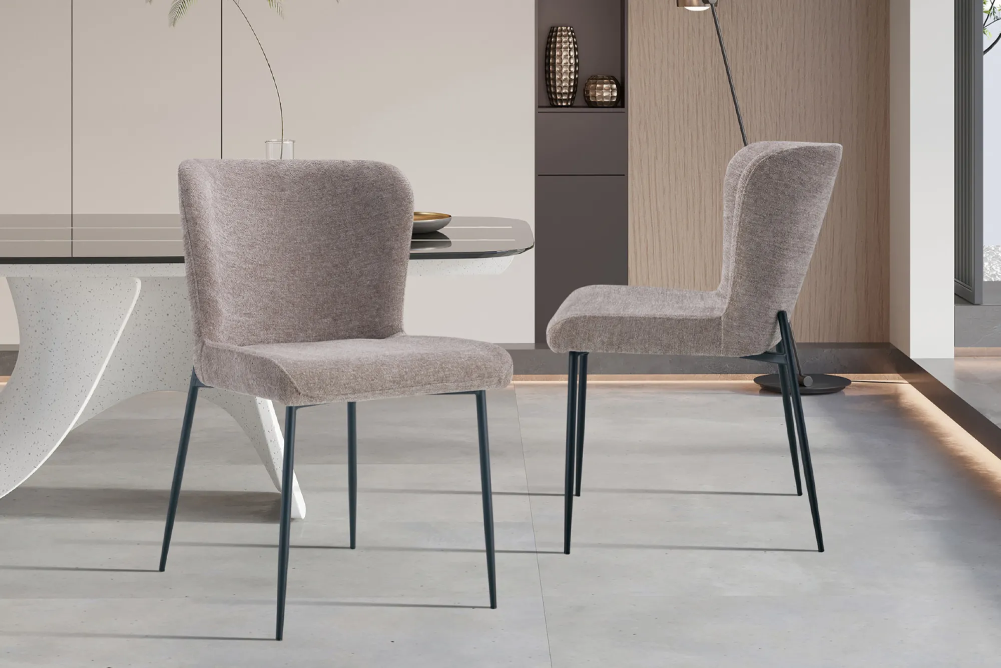 Eetkamerstoelen^Huisenthuis Stoel Jolie Zand – Set van 2