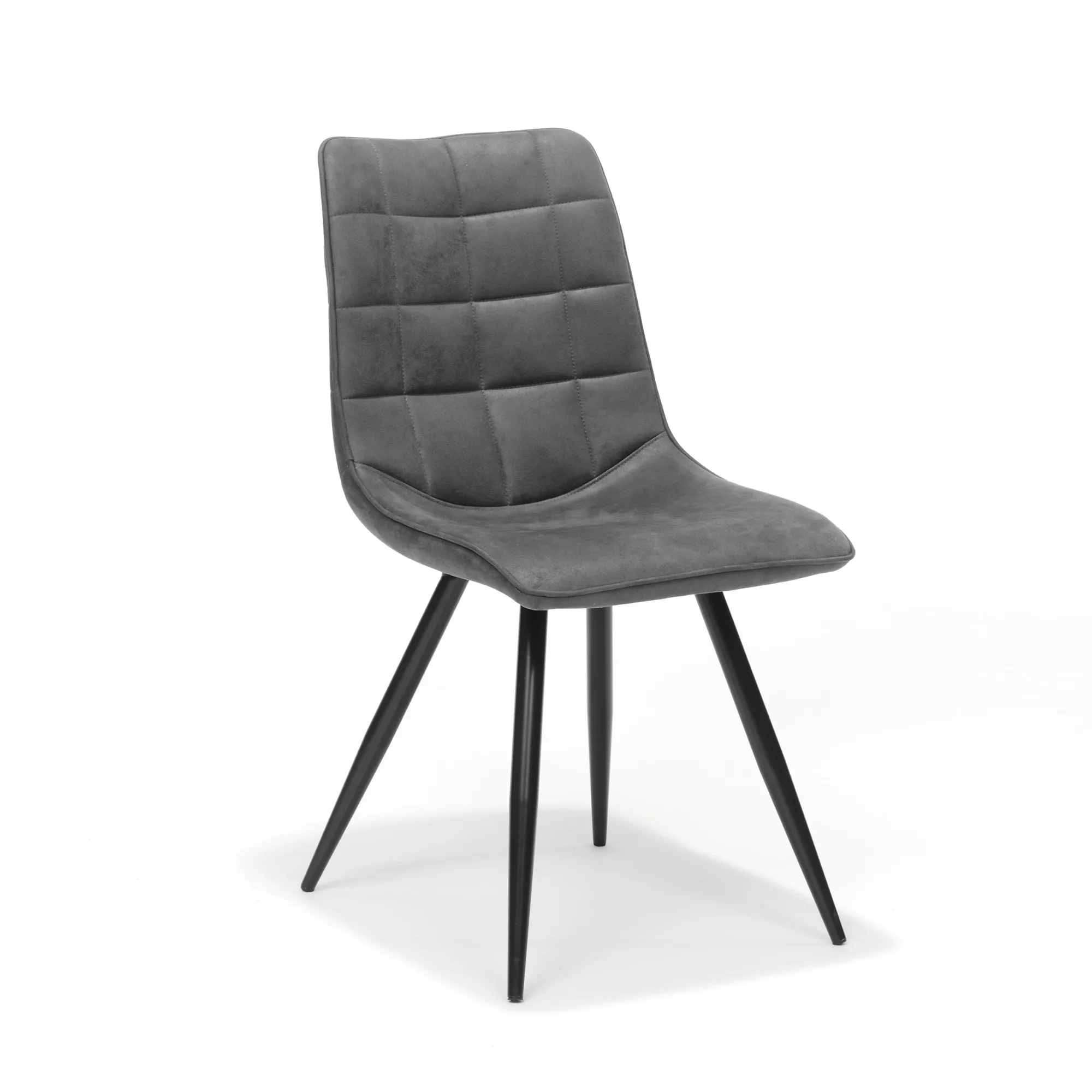 Eetkamerstoelen^Huisenthuis Stoel Jonah Antraciet – Set van 2