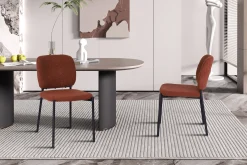 Eetkamerstoelen^Huisenthuis Stoel Killian Roest – Set van 2