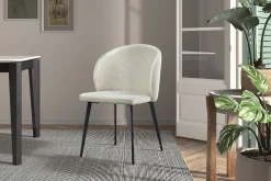Eetkamerstoelen^Huisenthuis Stoel Lena – Set van 4 Beige