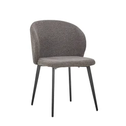 Eetkamerstoelen^Huisenthuis Stoel Lena Bouclé – Set van 2 Grijs