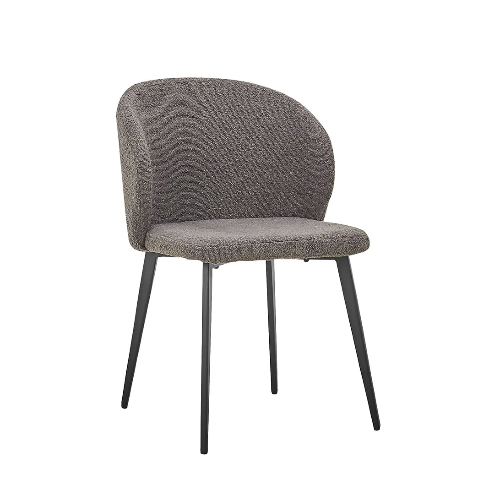 Eetkamerstoelen^Huisenthuis Stoel Lena Bouclé – Set van 2 Grijs