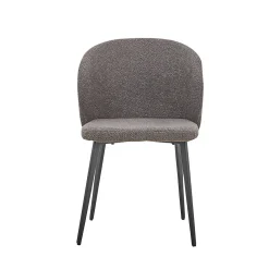 Eetkamerstoelen^Huisenthuis Stoel Lena Bouclé – Set van 2 Grijs