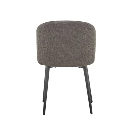 Eetkamerstoelen^Huisenthuis Stoel Lena Bouclé – Set van 2 Grijs