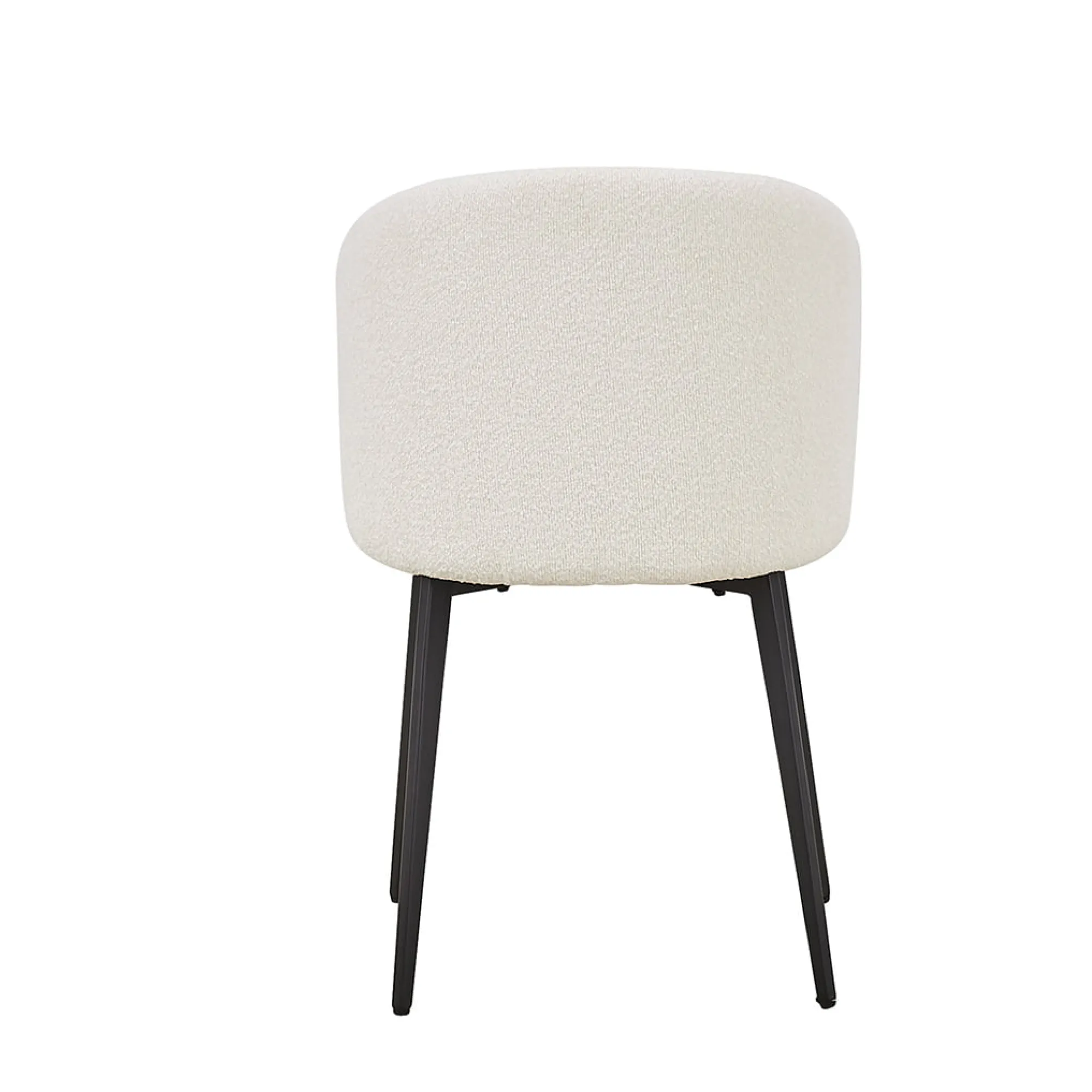 Eetkamerstoelen^Huisenthuis Stoel Lena Bouclé – Set van 2 Wit