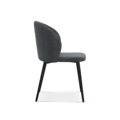 Eetkamerstoelen^Huisenthuis Stoel Lena – Set van 4 Donkergrijs