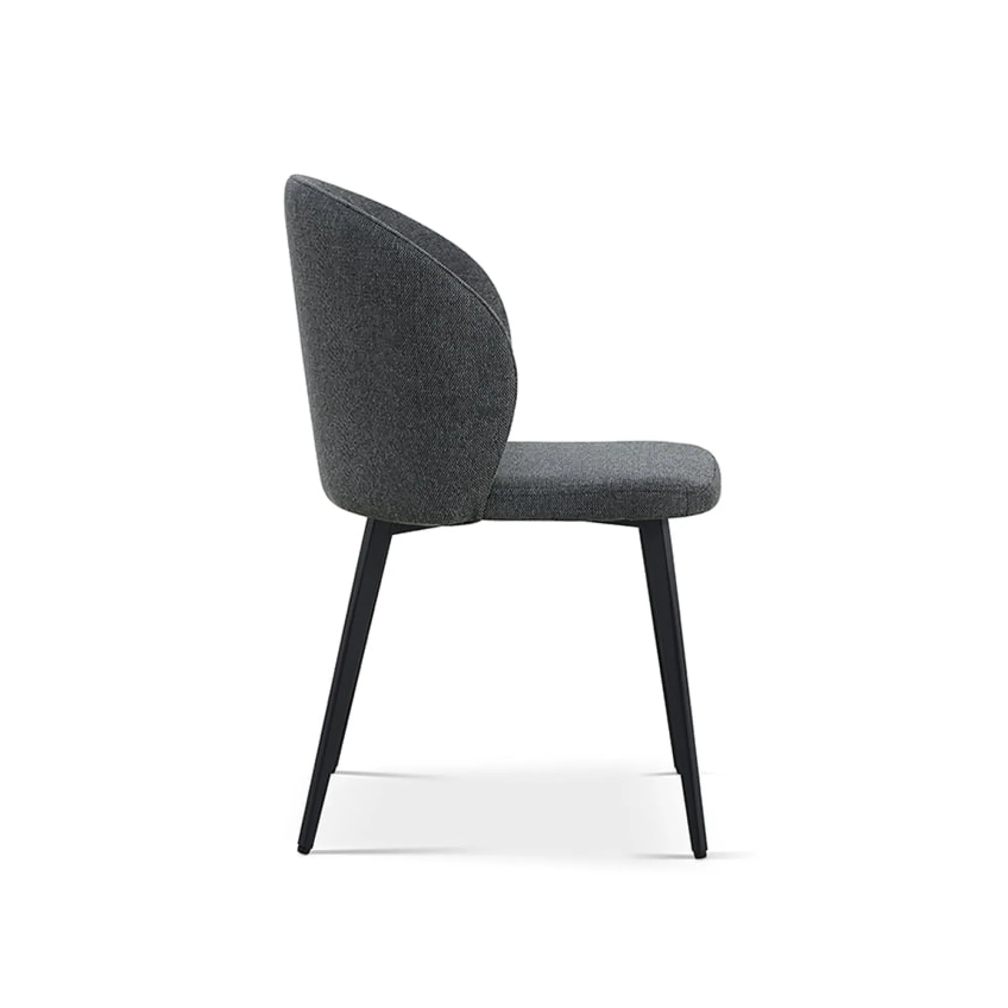 Eetkamerstoelen^Huisenthuis Stoel Lena – Set van 4 Donkergrijs