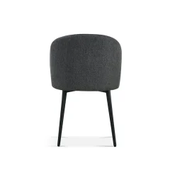 Eetkamerstoelen^Huisenthuis Stoel Lena – Set van 4 Donkergrijs