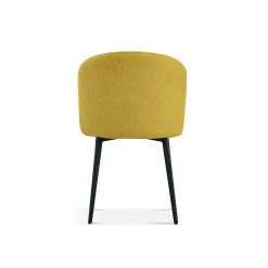 Eetkamerstoelen^Huisenthuis Stoel Lena – Set van 4 Geel