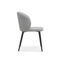Eetkamerstoelen^Huisenthuis Stoel Lena – Set van 4 Lichtgrijs
