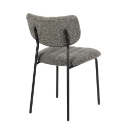 Eetkamerstoelen^Huisenthuis Stoel Lidy Donkergrijs – Set van 2