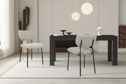 Eetkamerstoelen^Huisenthuis Stoel Lidy Lichtgrijs – Set van 2
