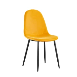 Eetkamerstoelen^Huisenthuis Stoel Lola – Set van 4 Geel