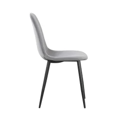 Eetkamerstoelen^Huisenthuis Stoel Lola – Set van 4 Grijs