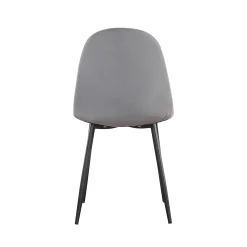 Eetkamerstoelen^Huisenthuis Stoel Lola – Set van 4 Grijs