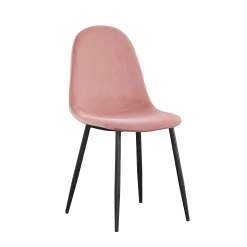 Eetkamerstoelen^Huisenthuis Stoel Lola – Set van 4 Roze