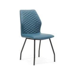 Eetkamerstoelen^Huisenthuis Stoel Louise – Set van 4 Blauw